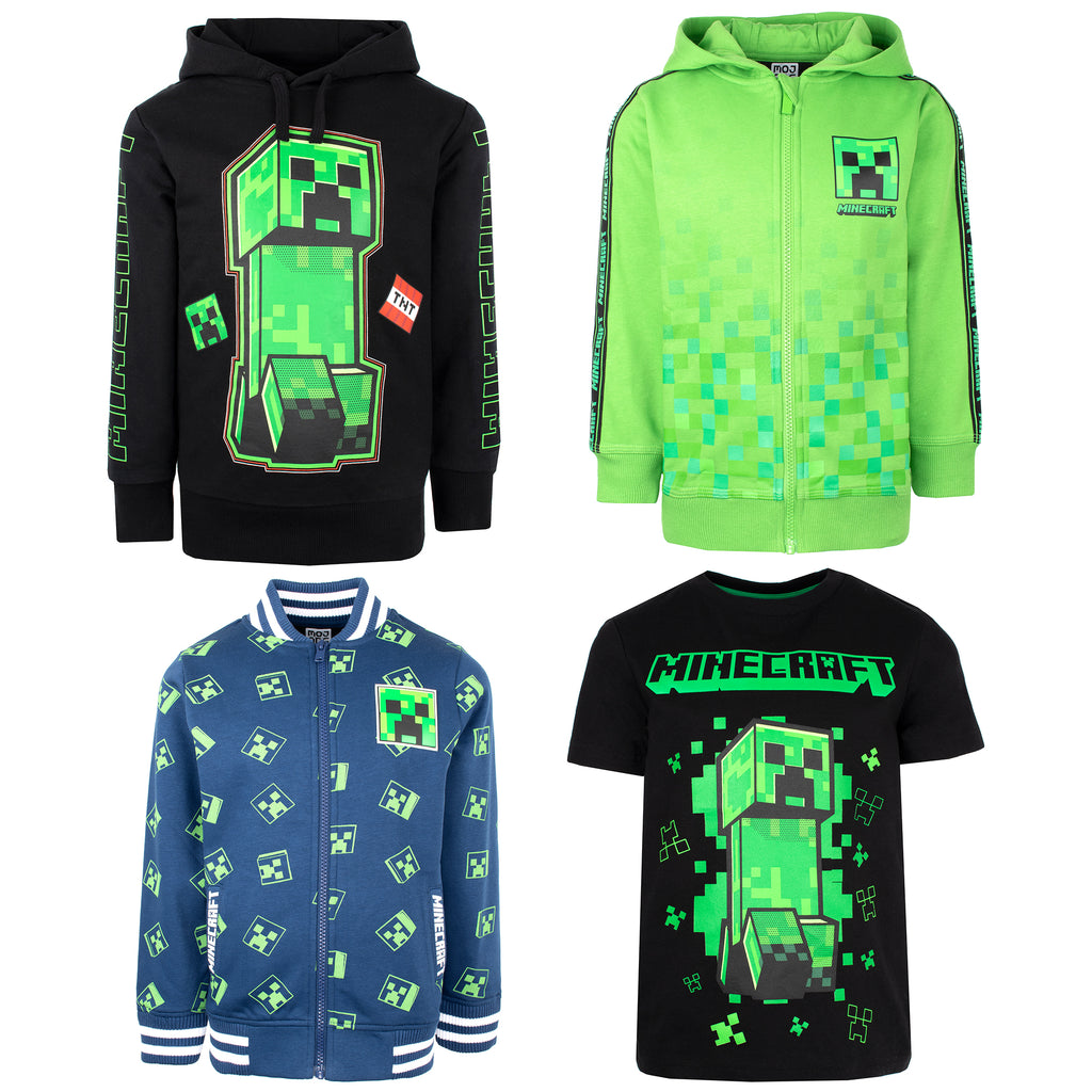 boys-minecraft-t-shirts-green-crepper-hoodie-tnt-bomber-jackets-kids