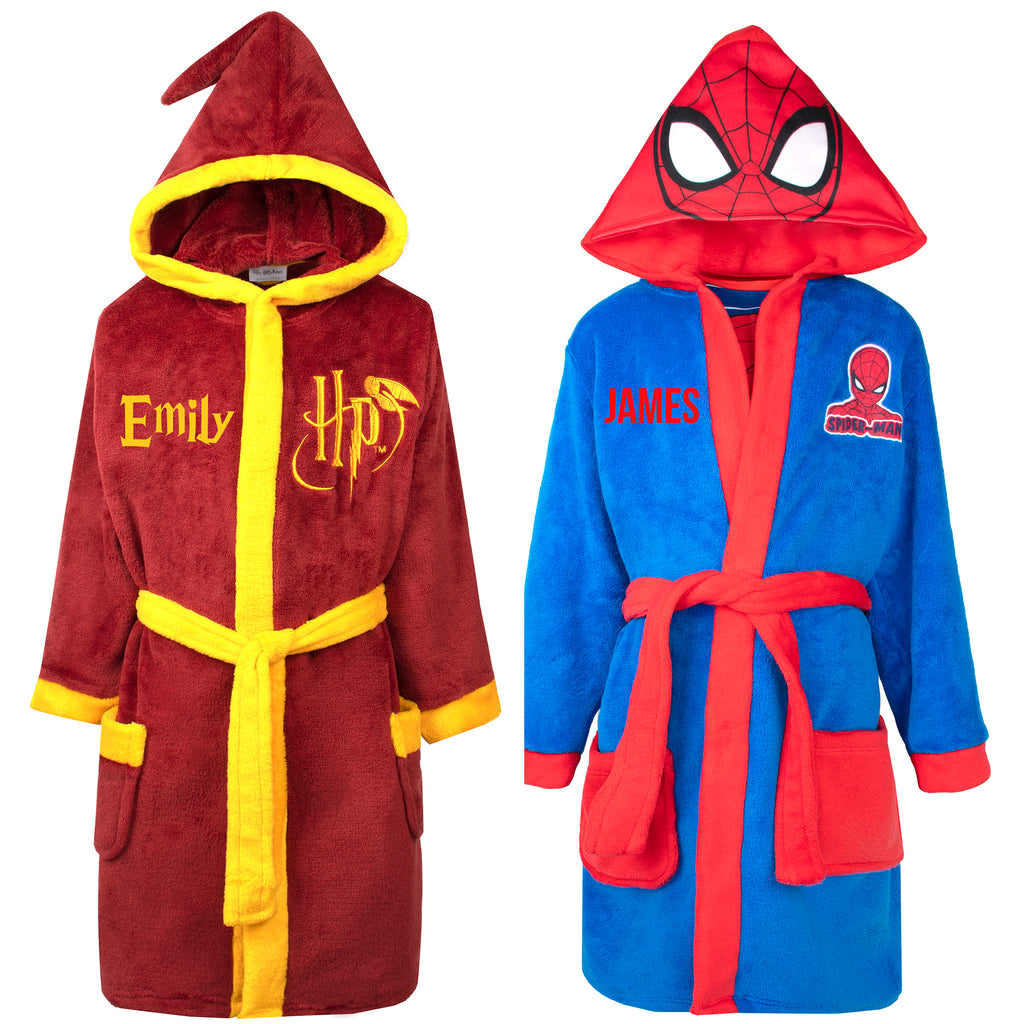 personalised-harry-potter-bath-robe-gift-customised-marvel-spiderman-bath-robe-for-boys-and-girls