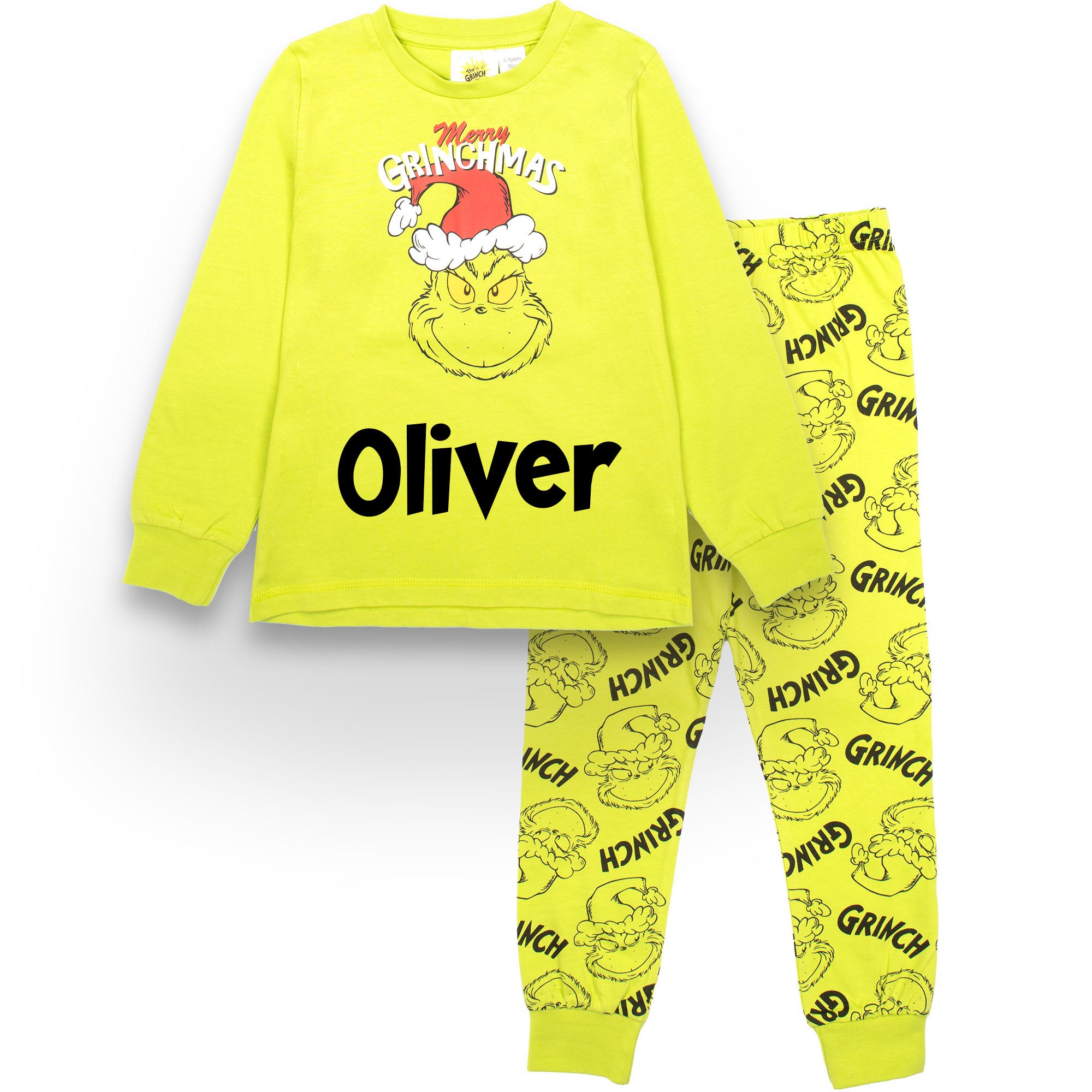 The Grinch Personalised Christmas Pyjama – Fringoo