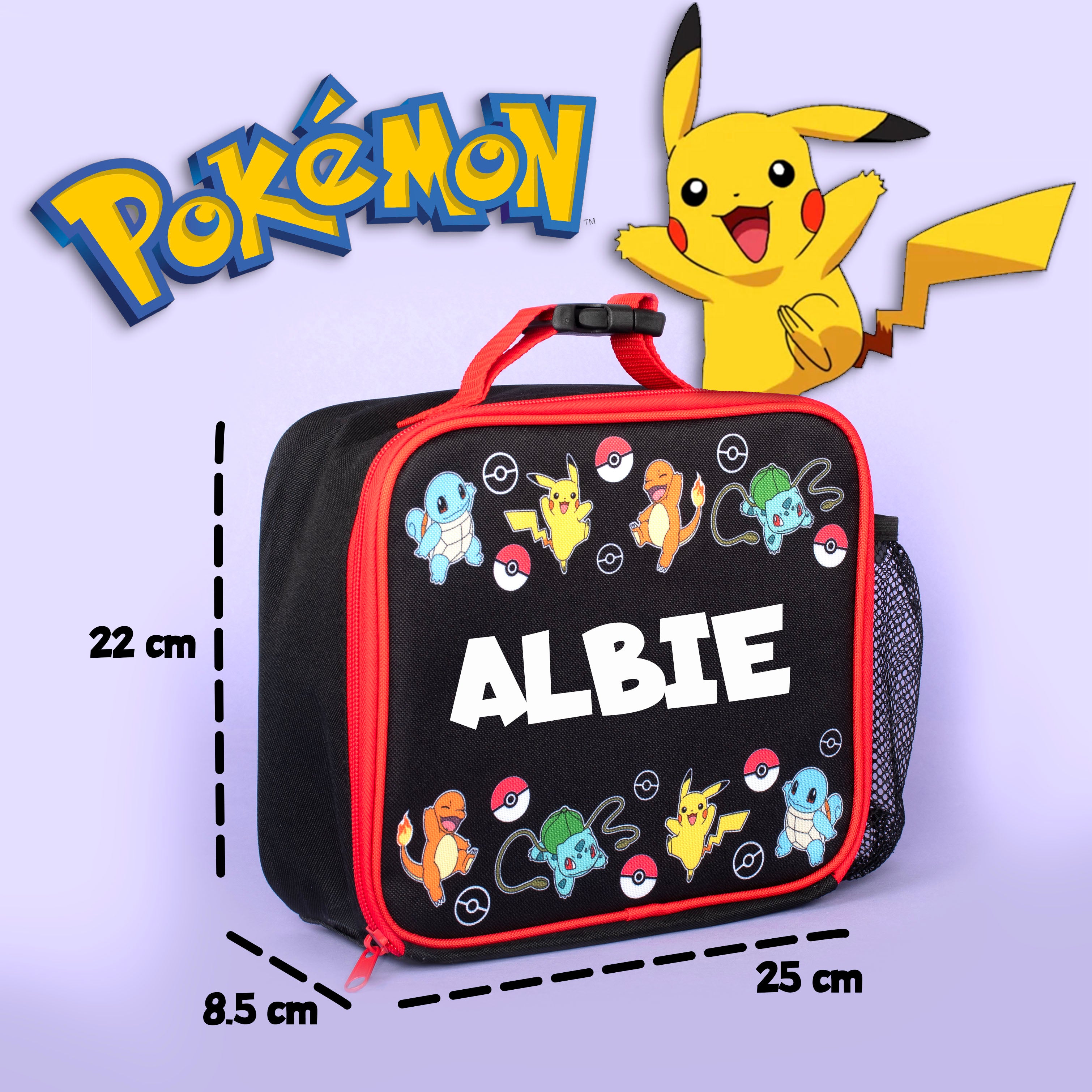 Fringoo Personalised Kids Lunch Bag Theral Insulated 2 Copartent Cooler Bag With Side Esh