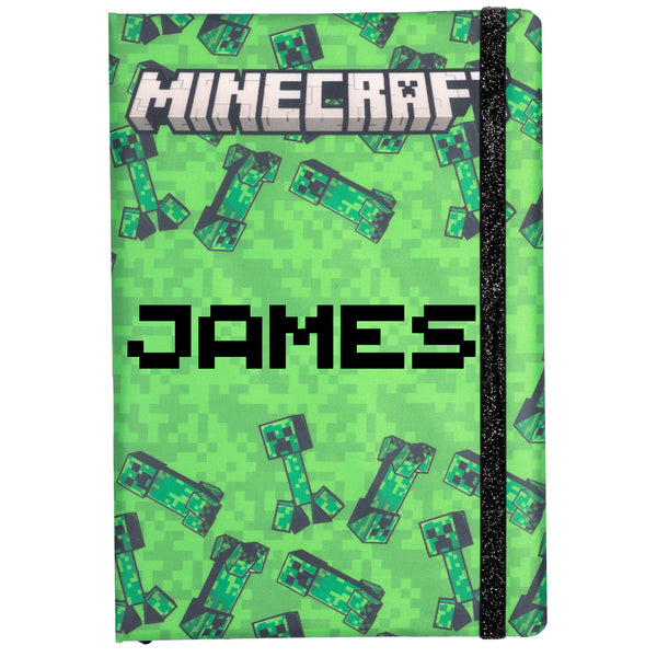 Personalised Minecraft Notebook - Black – Fringoo