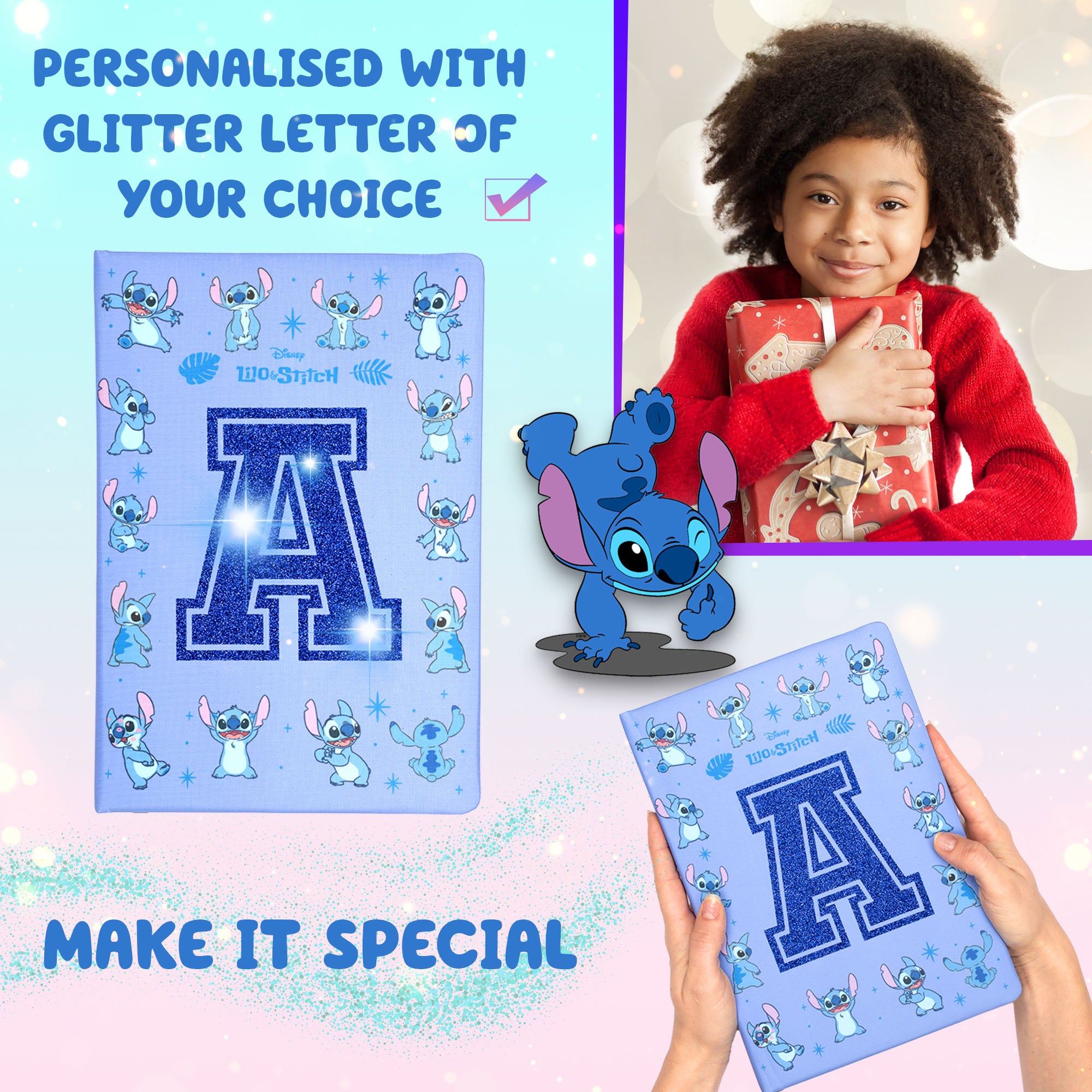 Personalised Notebook - Stitch – Fringoo