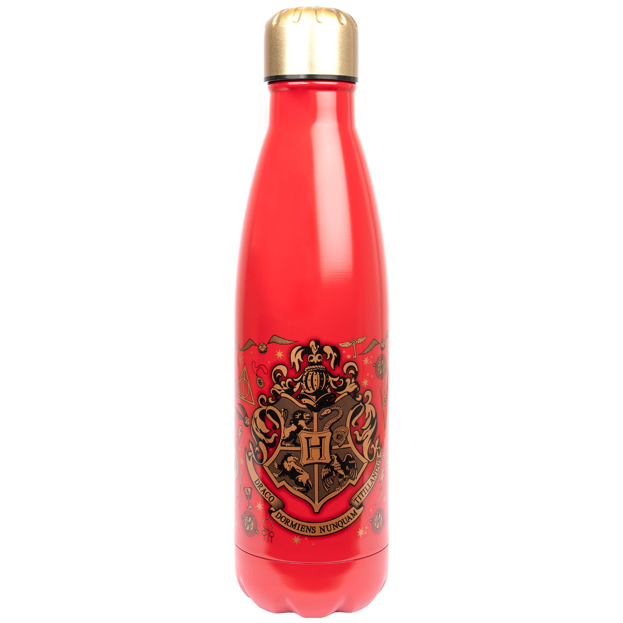 Harry Potter Gryffindor Stainless Steel Water Bottle 22 oz Carabiner Red New