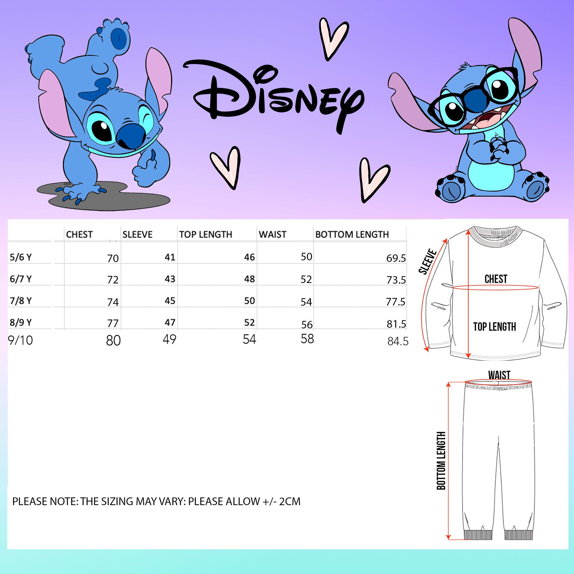 Stitch R Initial Disney Stitch Personalised Initial Pyjama – Fringoo