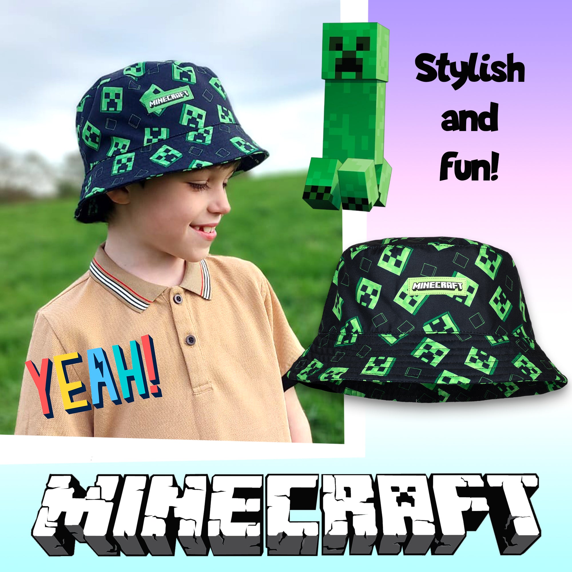 Minecraft Ruffle Hat Minecraft Bucket Hat – Fringoo