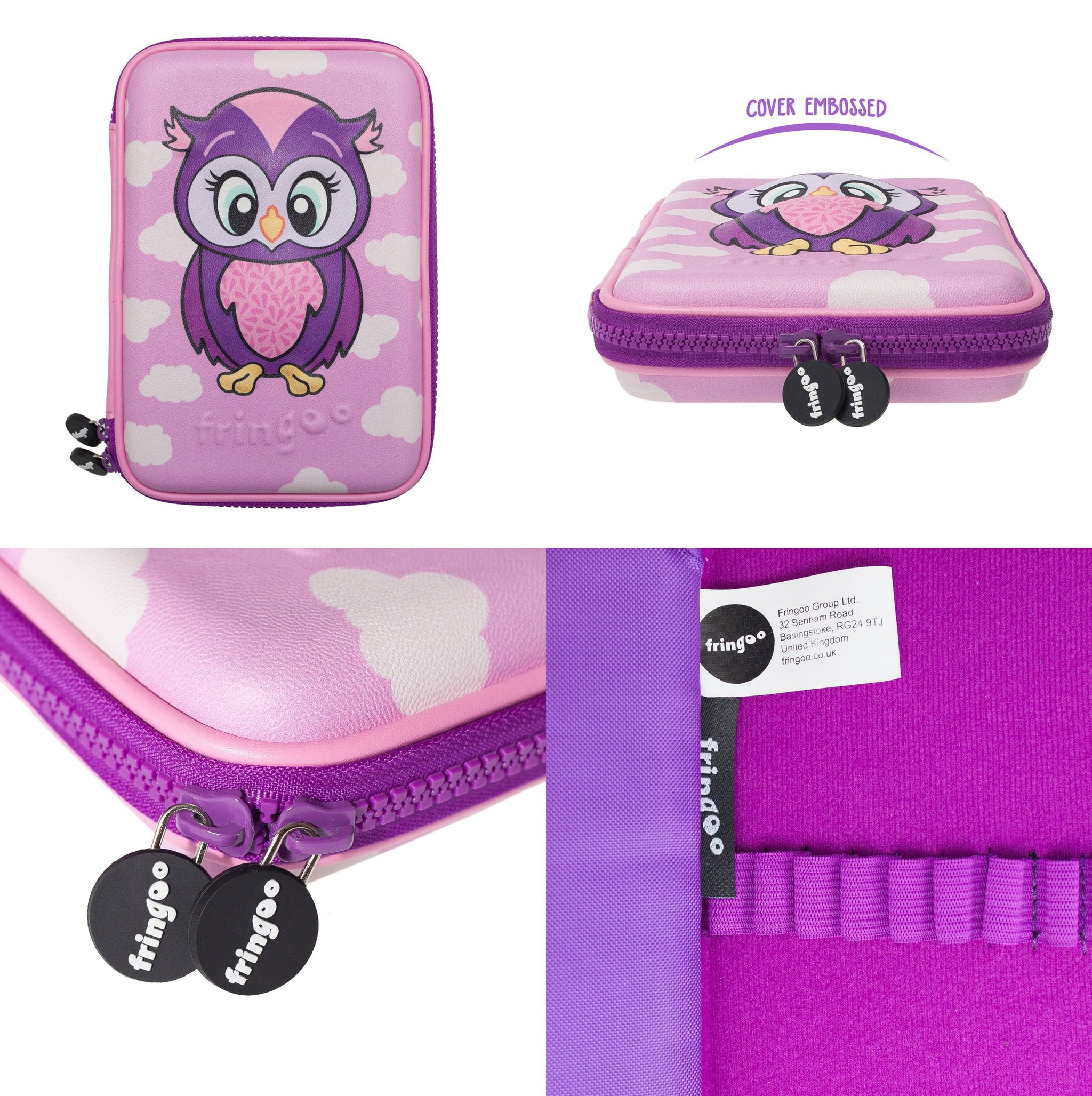 Hardtop Pencil Case Owl Fringoo