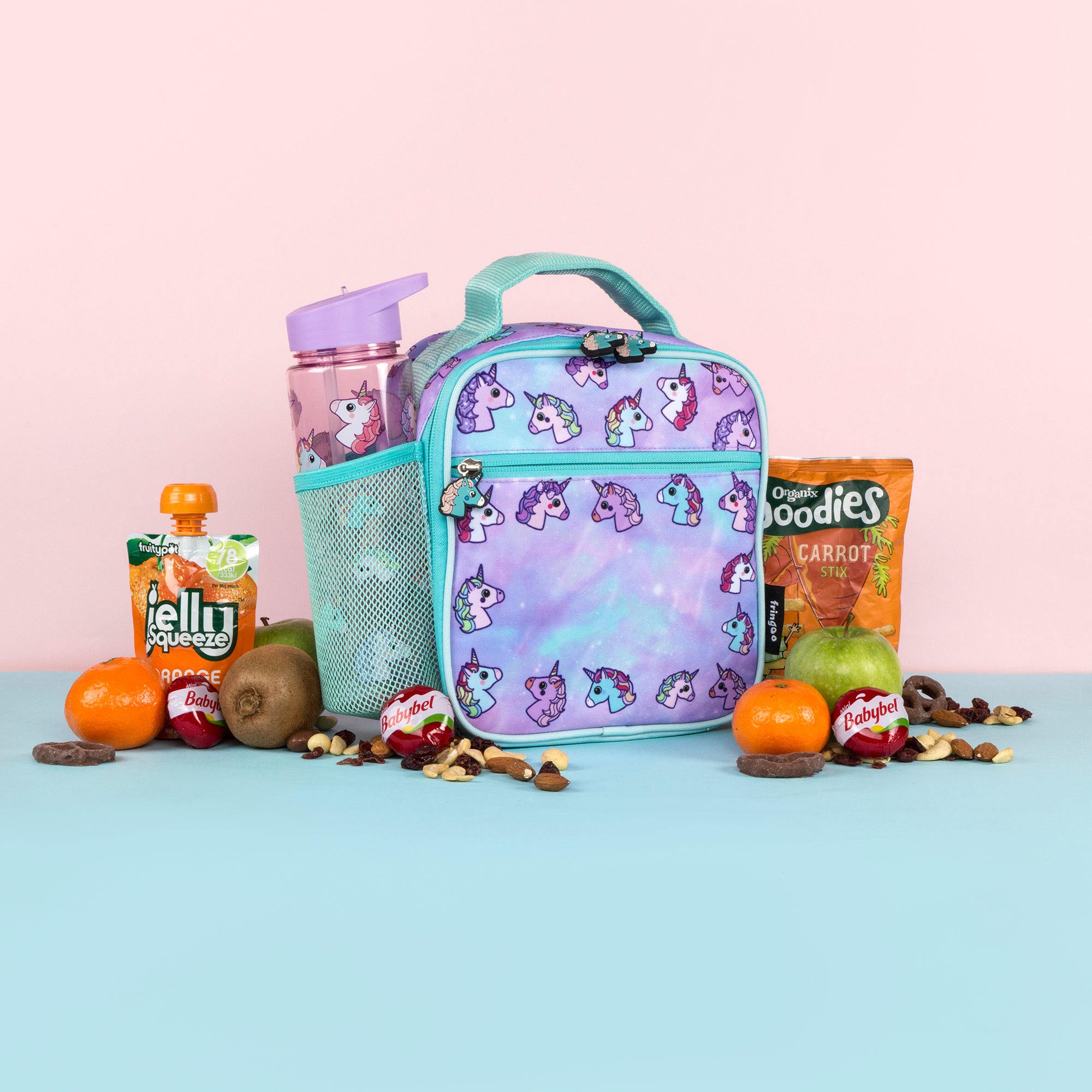 Personalised Lunch Bag - Pastel Unicorns – Fringoo