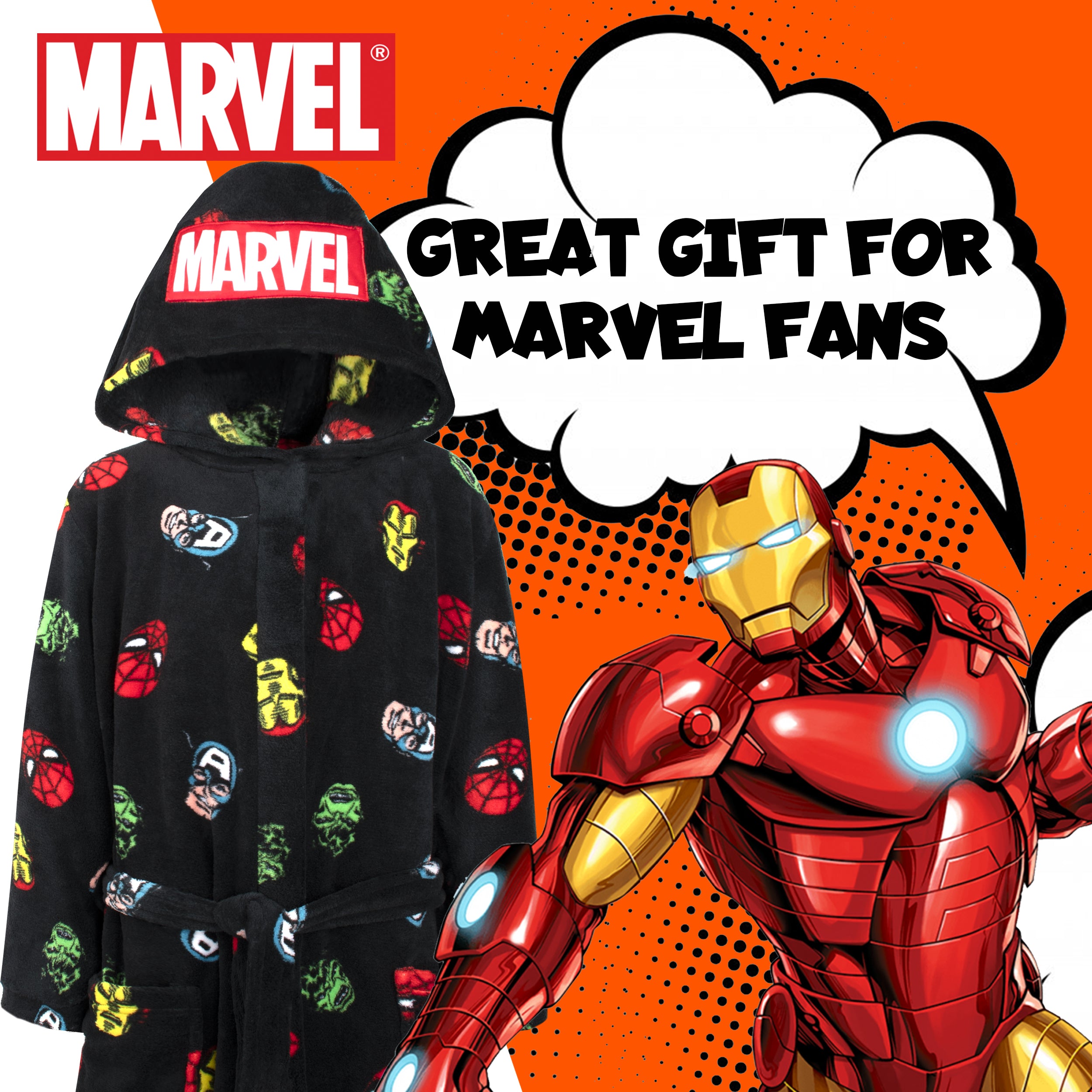 Marvel Robe Marvel Dressing Gown – Fringoo