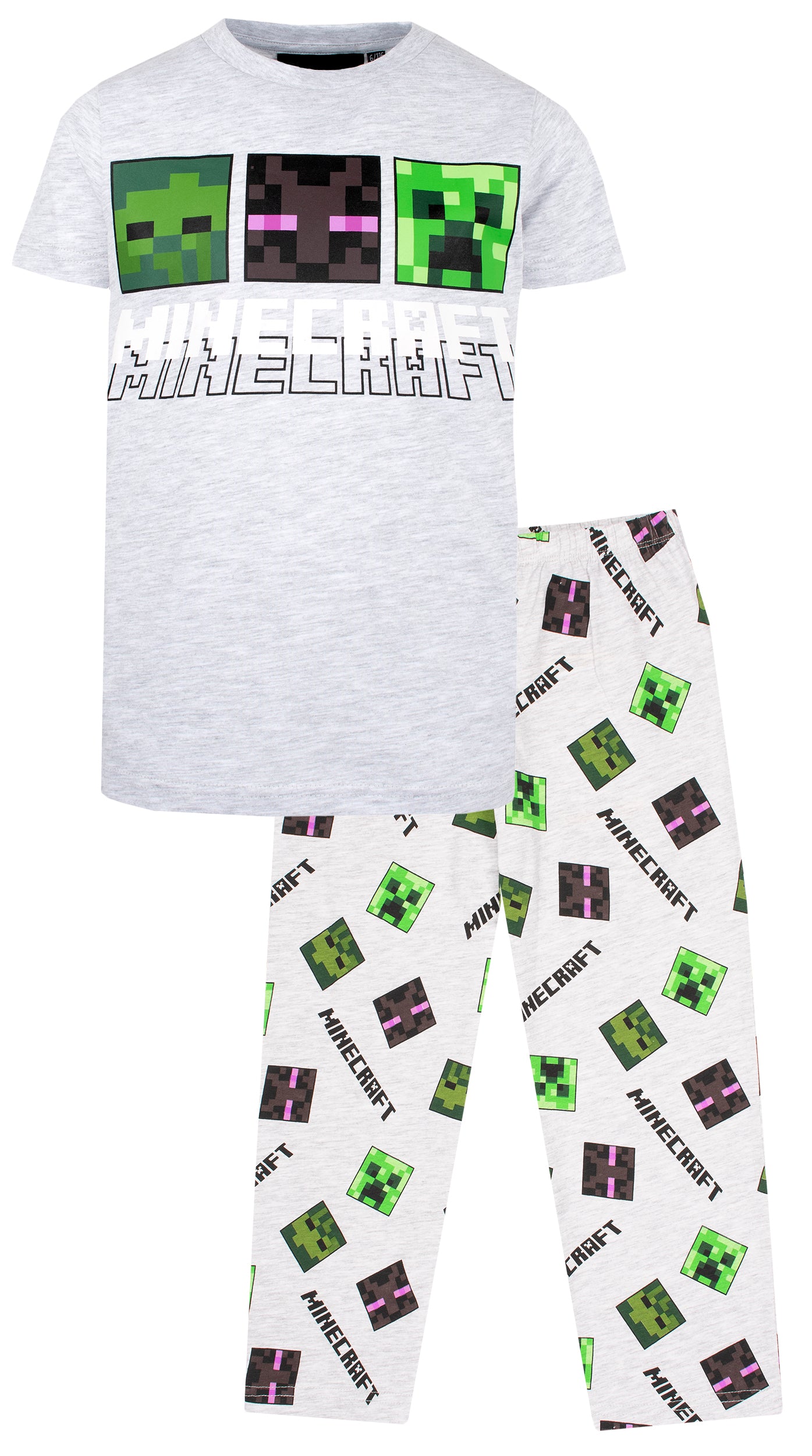 thumbnail interactive-video image 1 of Minecraft Boys Flannel Pajama Set - 2-Piece PJs Sizes 6/7, 8, 10/12, 14/16 NWT 1 of 6