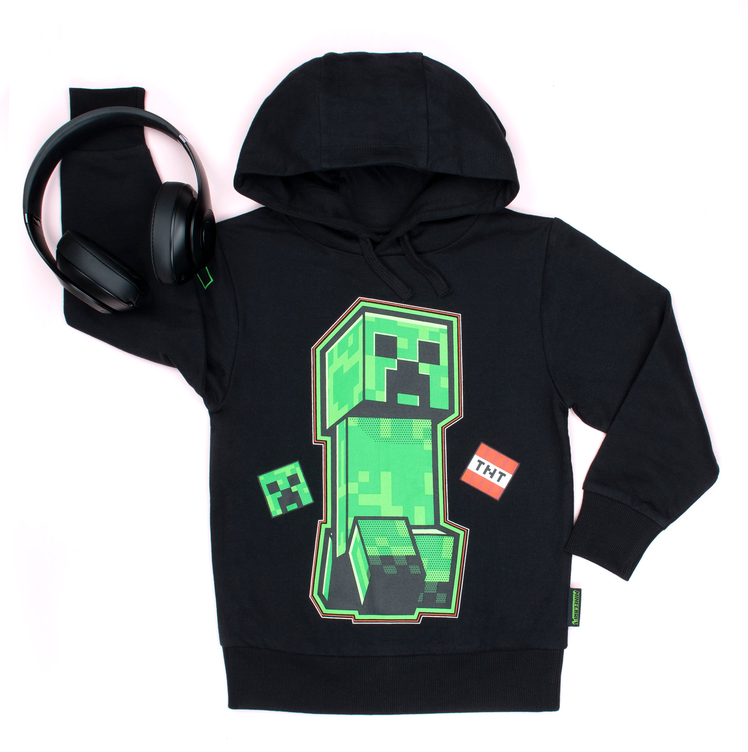 Minecraft Creeper Sweater Minecraft Green Creeper Hoodie Black