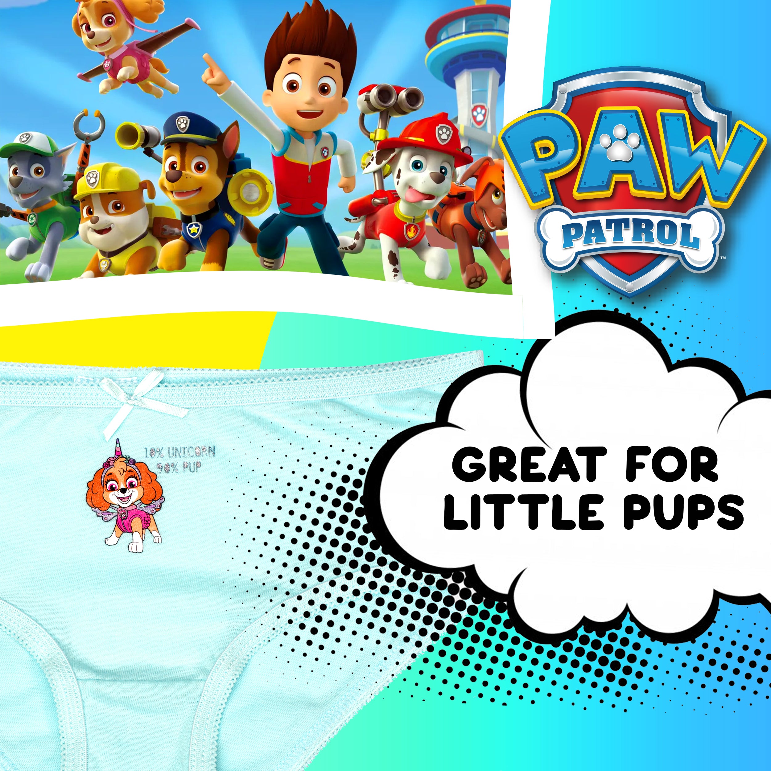 Paw patrol panties Size 3 y 4 años