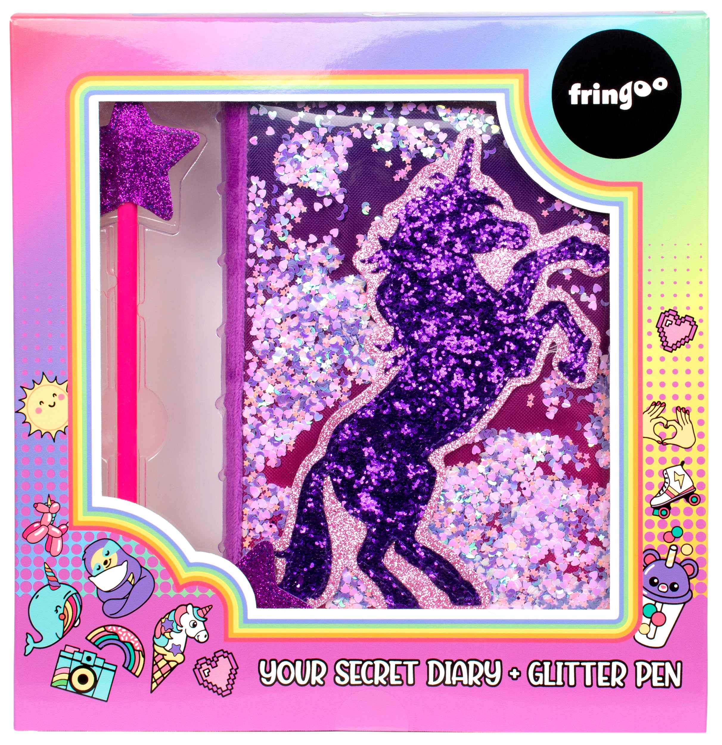 Glitter Secret Diary Unicorn - Main Image