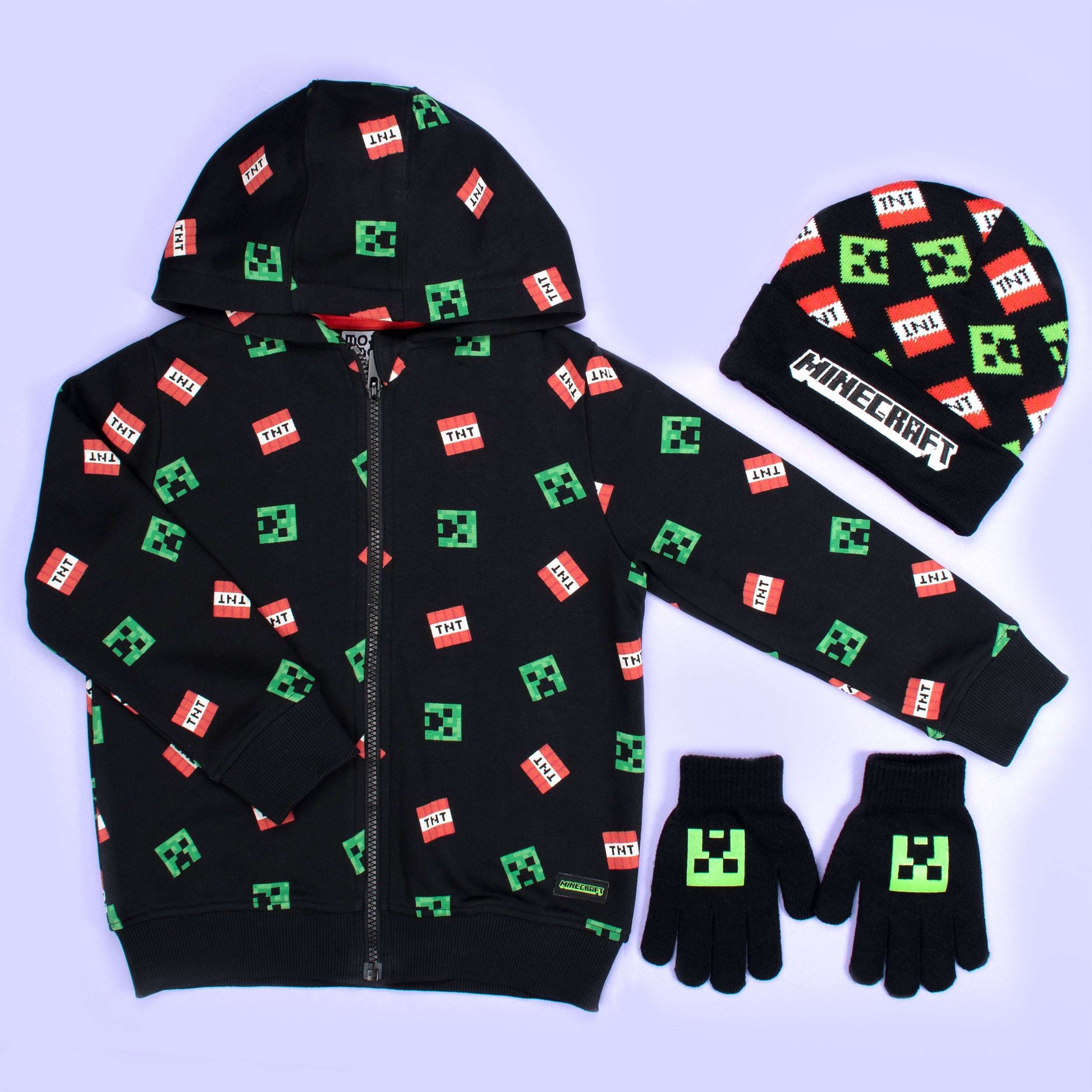 Minecraft Hat & Gloves Set – Fringoo
