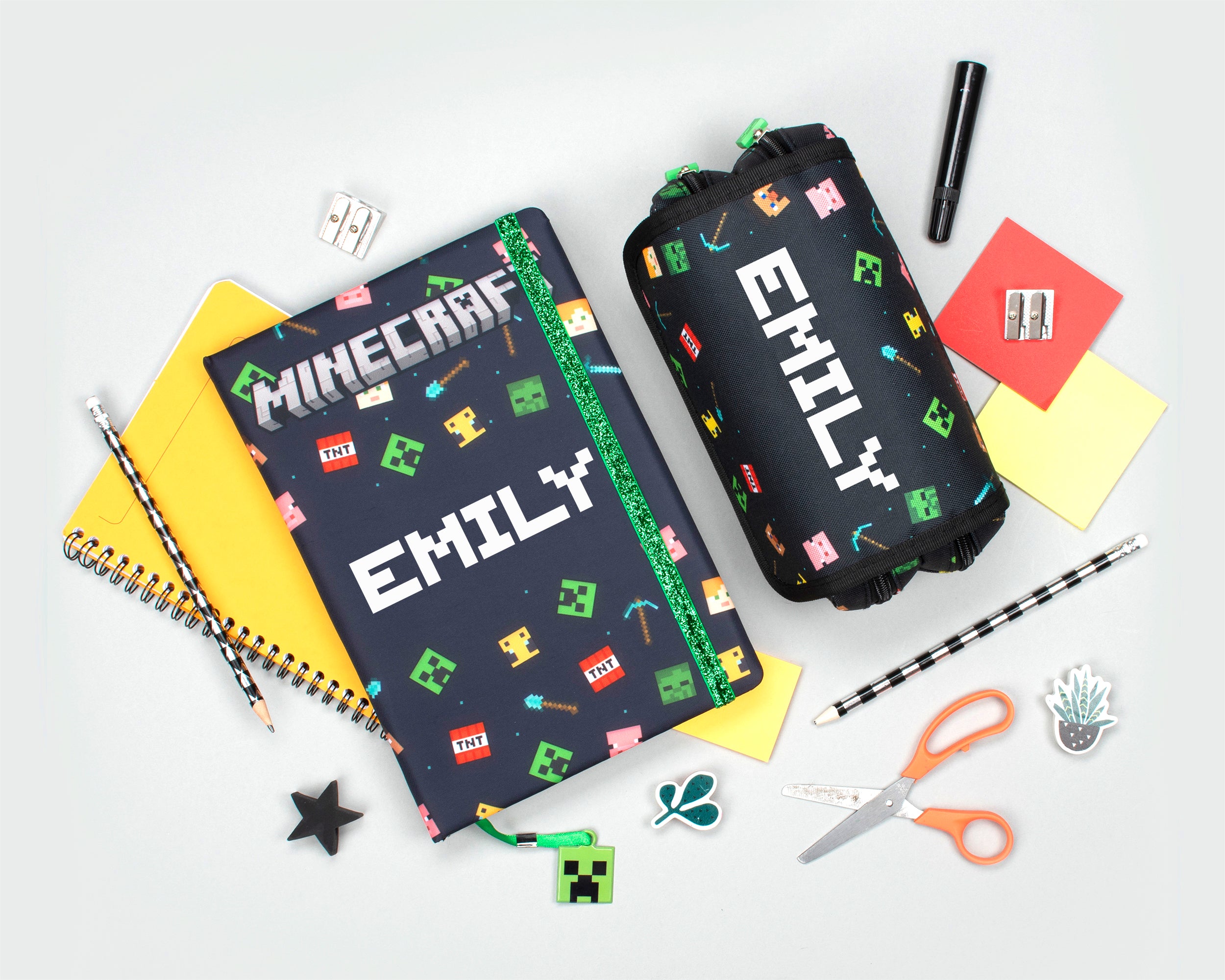 Personalised Minecraft Notebook - Black – Fringoo