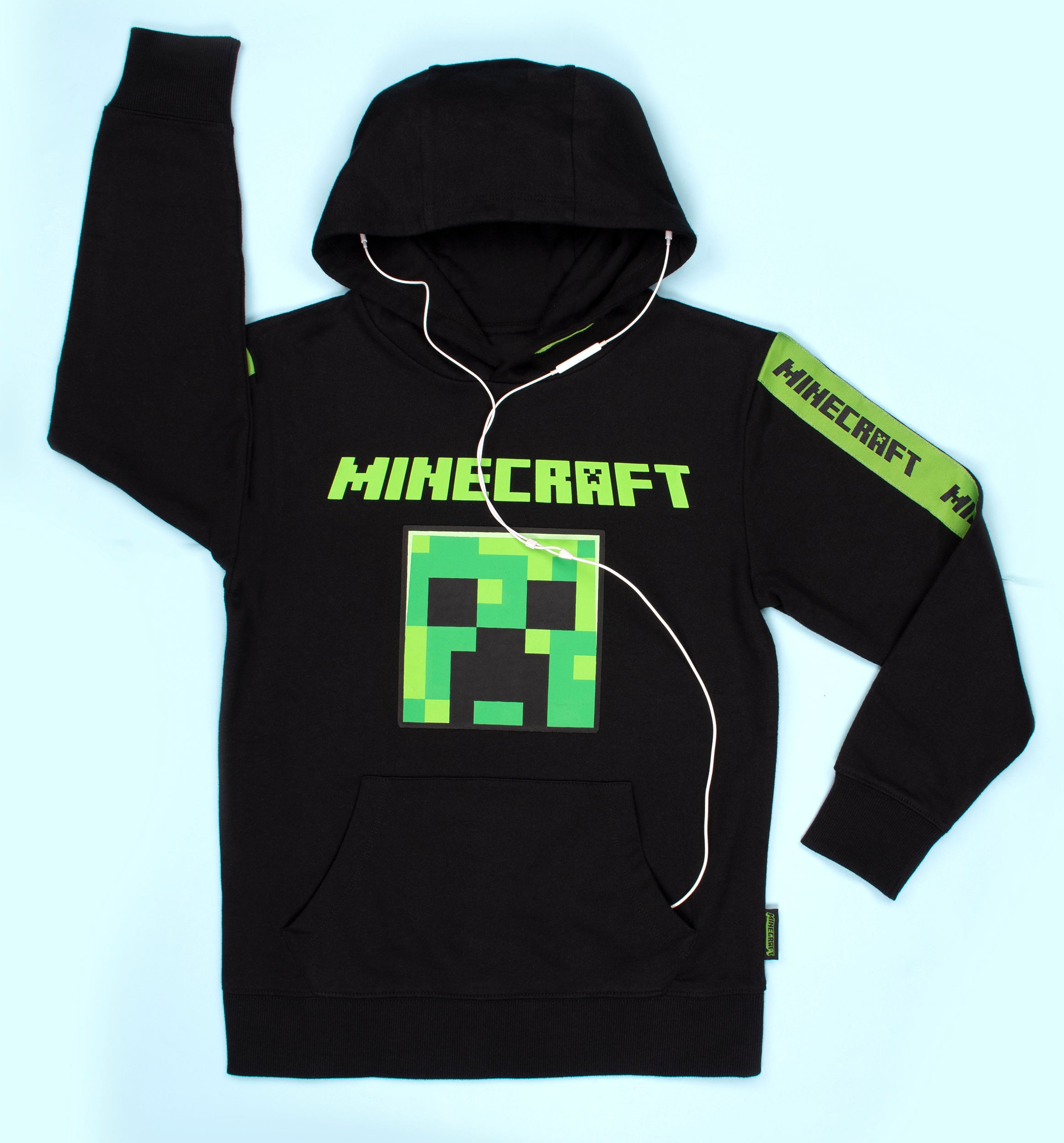 Minecraft Creeper Sweater Minecraft Green Creeper Hoodie Black