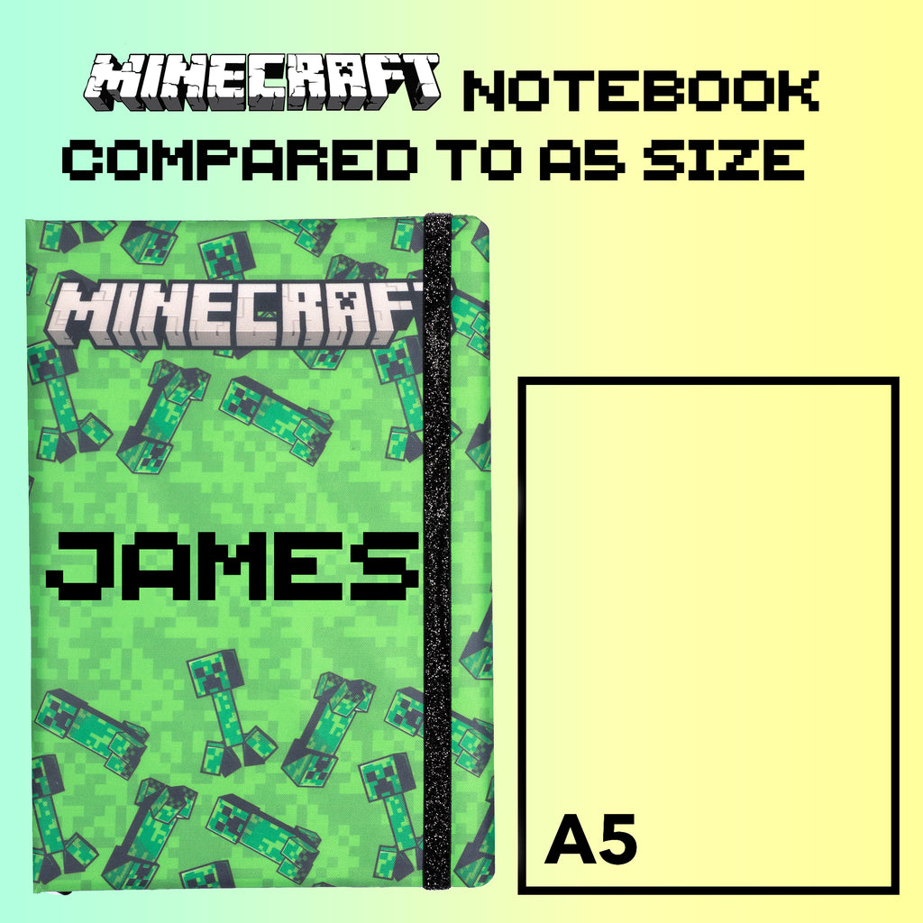 Personalised Minecraft Notebook - Green – Fringoo