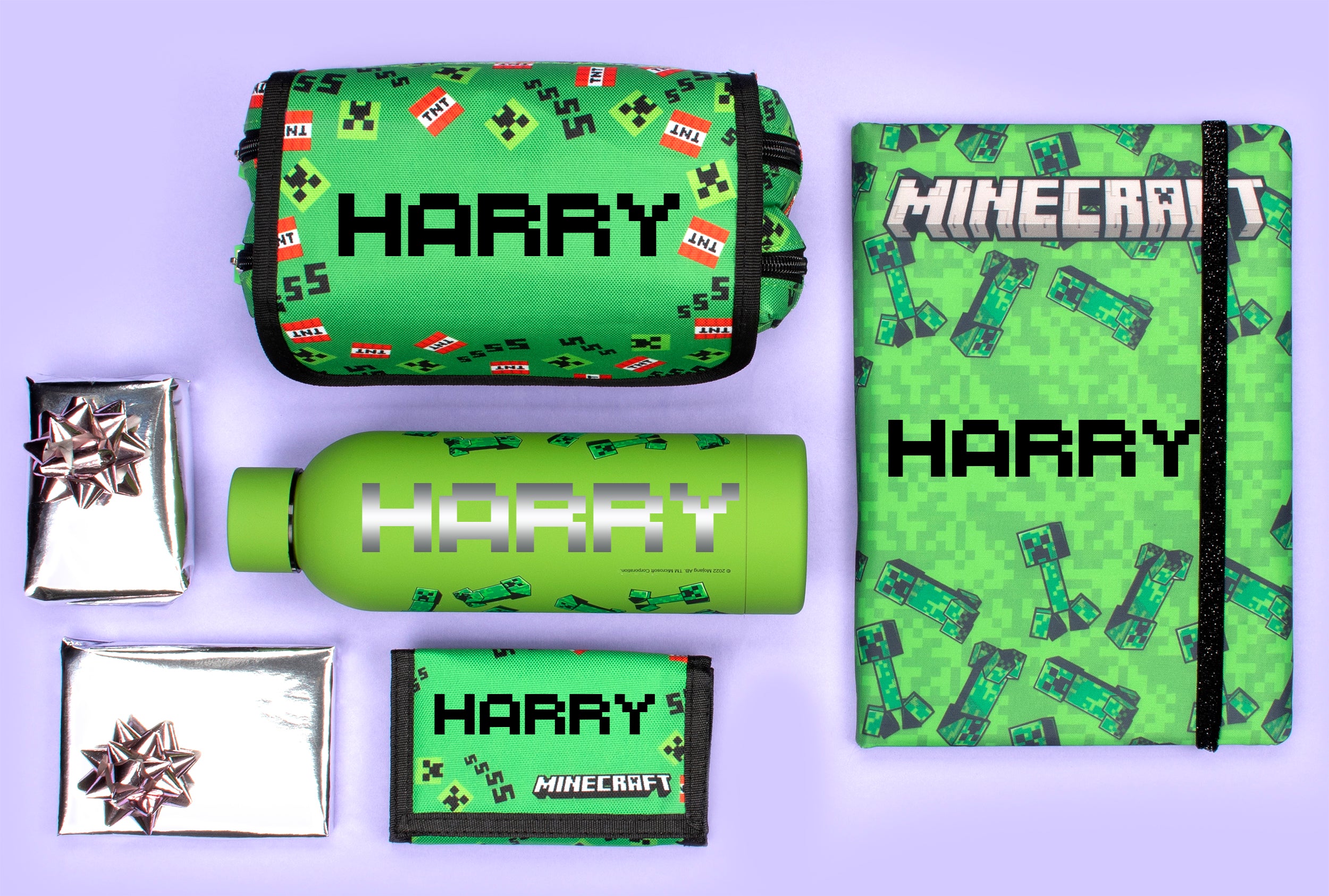 Personalised Minecraft Notebook - Green – Fringoo