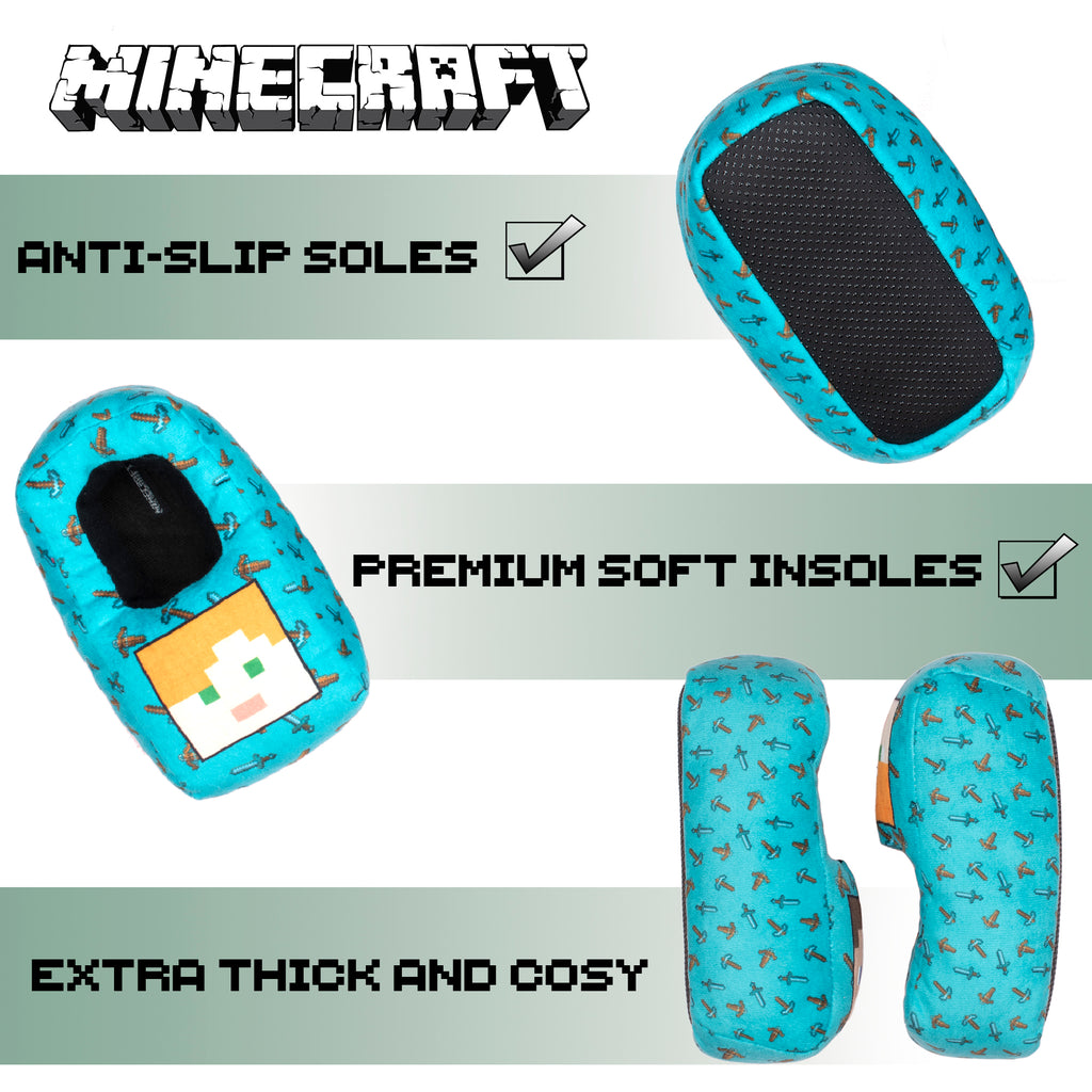 Minecraft 3D Slippers - Alex and Steve – Fringoo