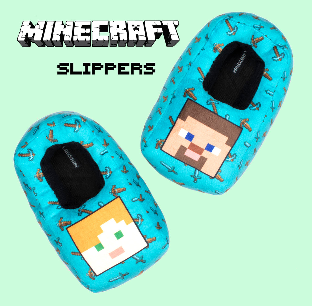Minecraft 3D Slippers - Alex and Steve – Fringoo