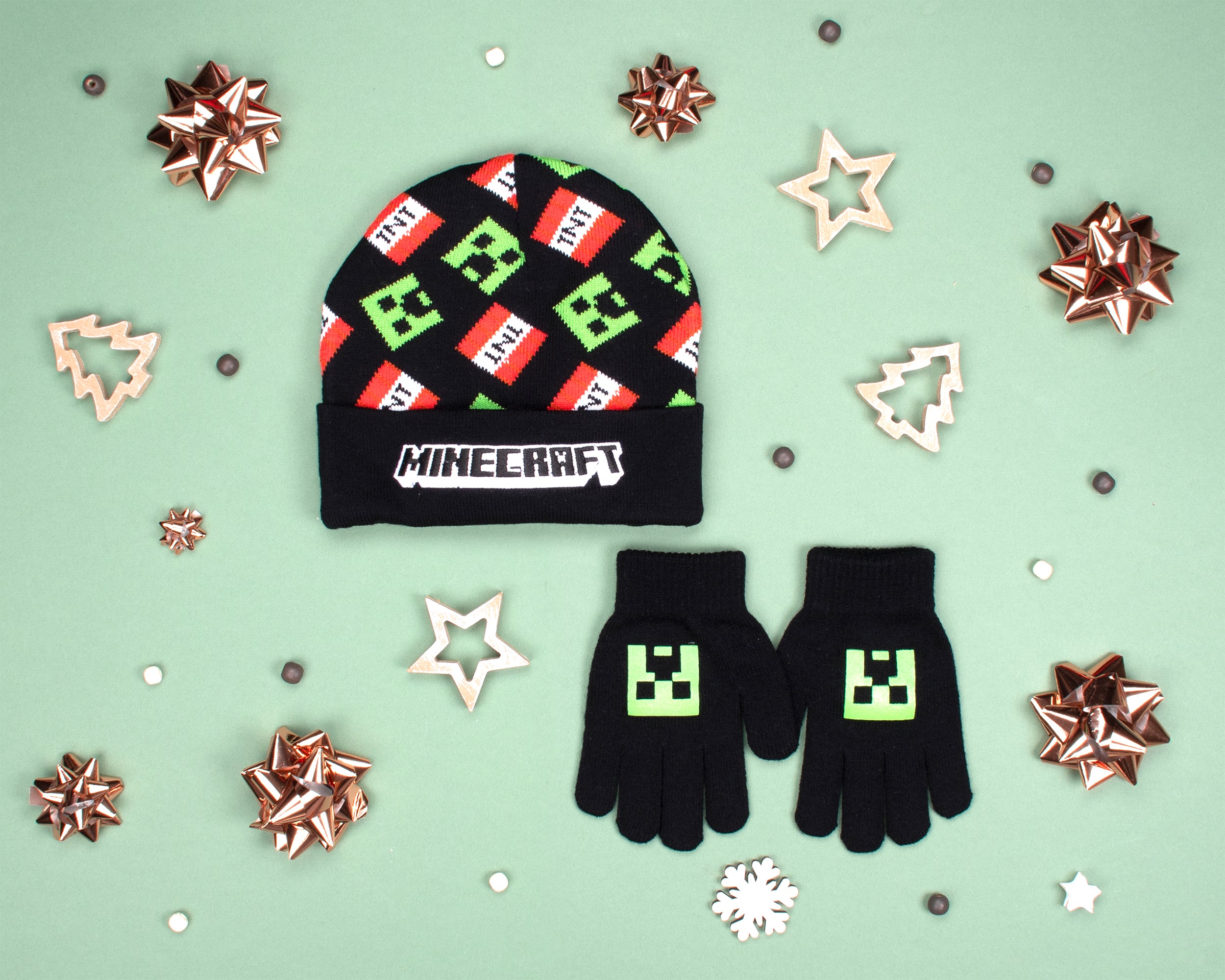 Minecraft Hat & Gloves Set – Fringoo