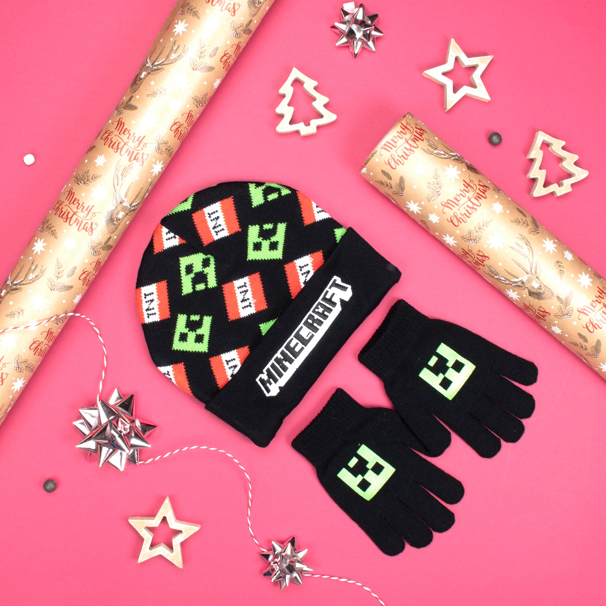 Minecraft Hat & Gloves Set – Fringoo
