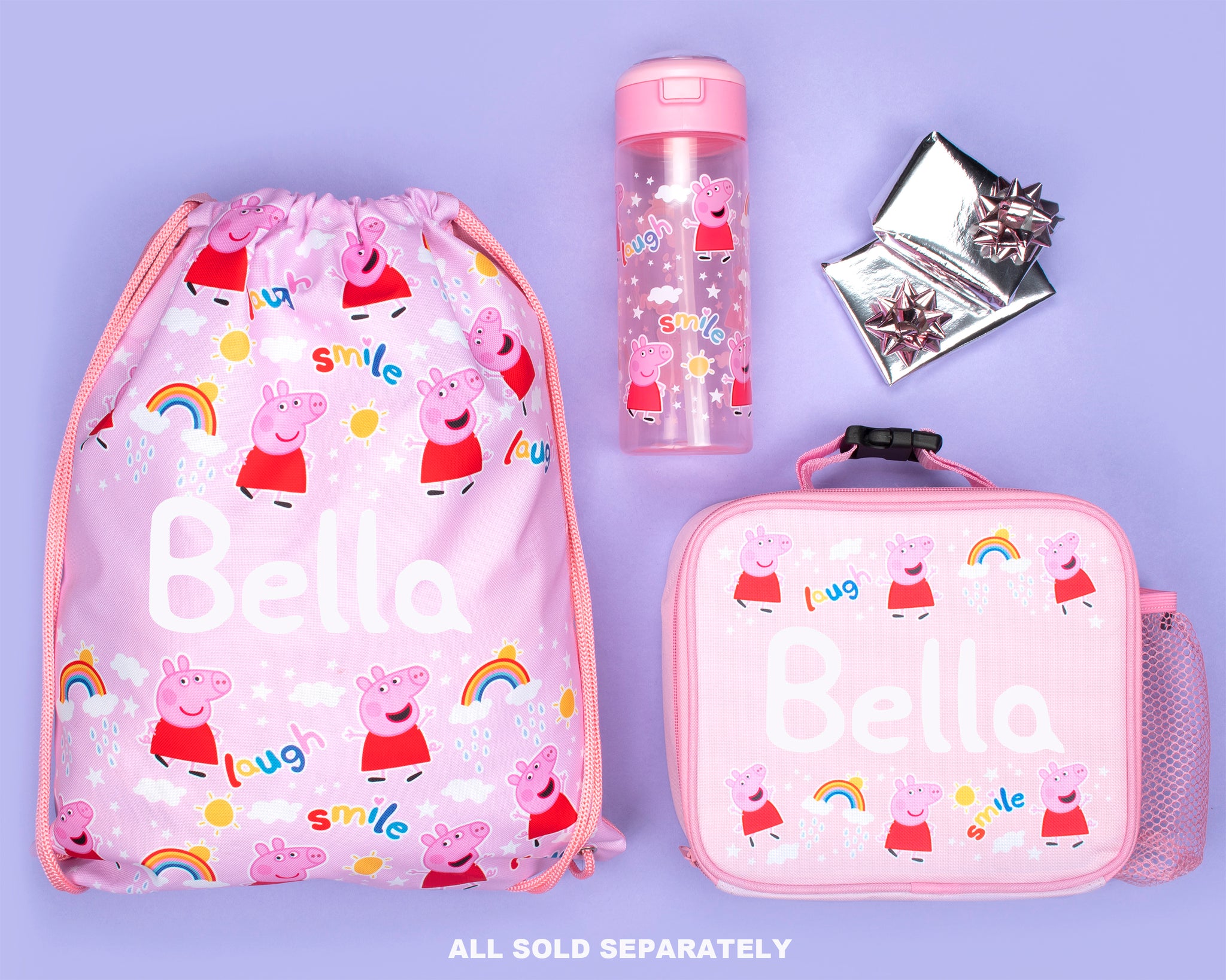 Personalised peppa pig bag deals