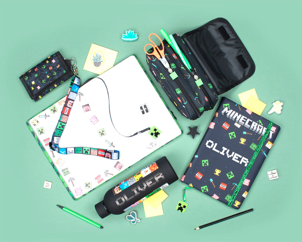 Personalised Minecraft Notebook - Black – Fringoo