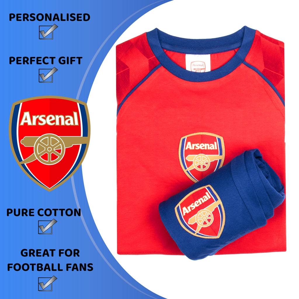 Arsenal Pyjamas Arsenal F.C Personalised Pyjamas Red – Fringoo