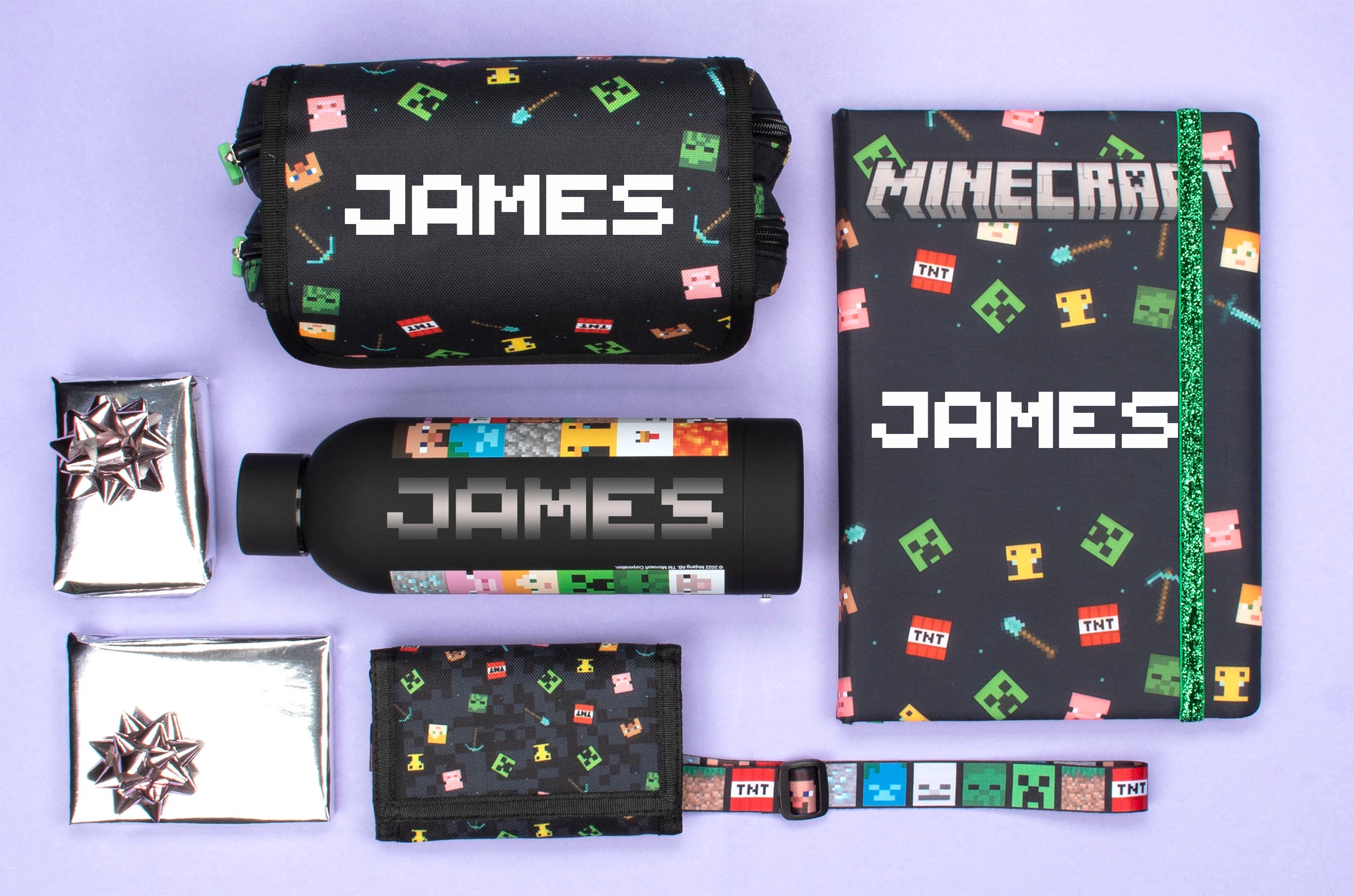 Personalised Minecraft Notebook - Black – Fringoo