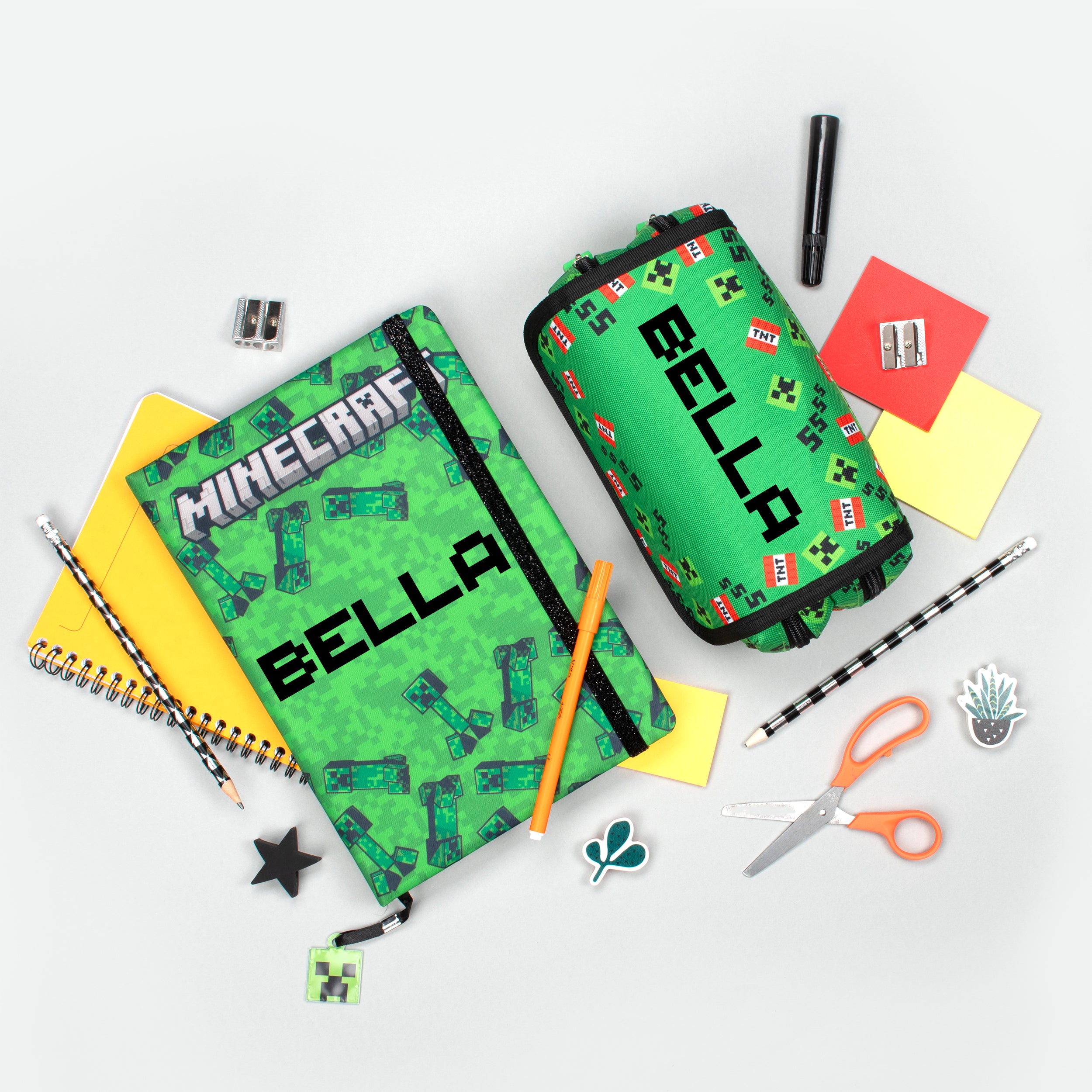 Minecraft Green Note Personalised Minecraft Notebook - Green – Fringoo