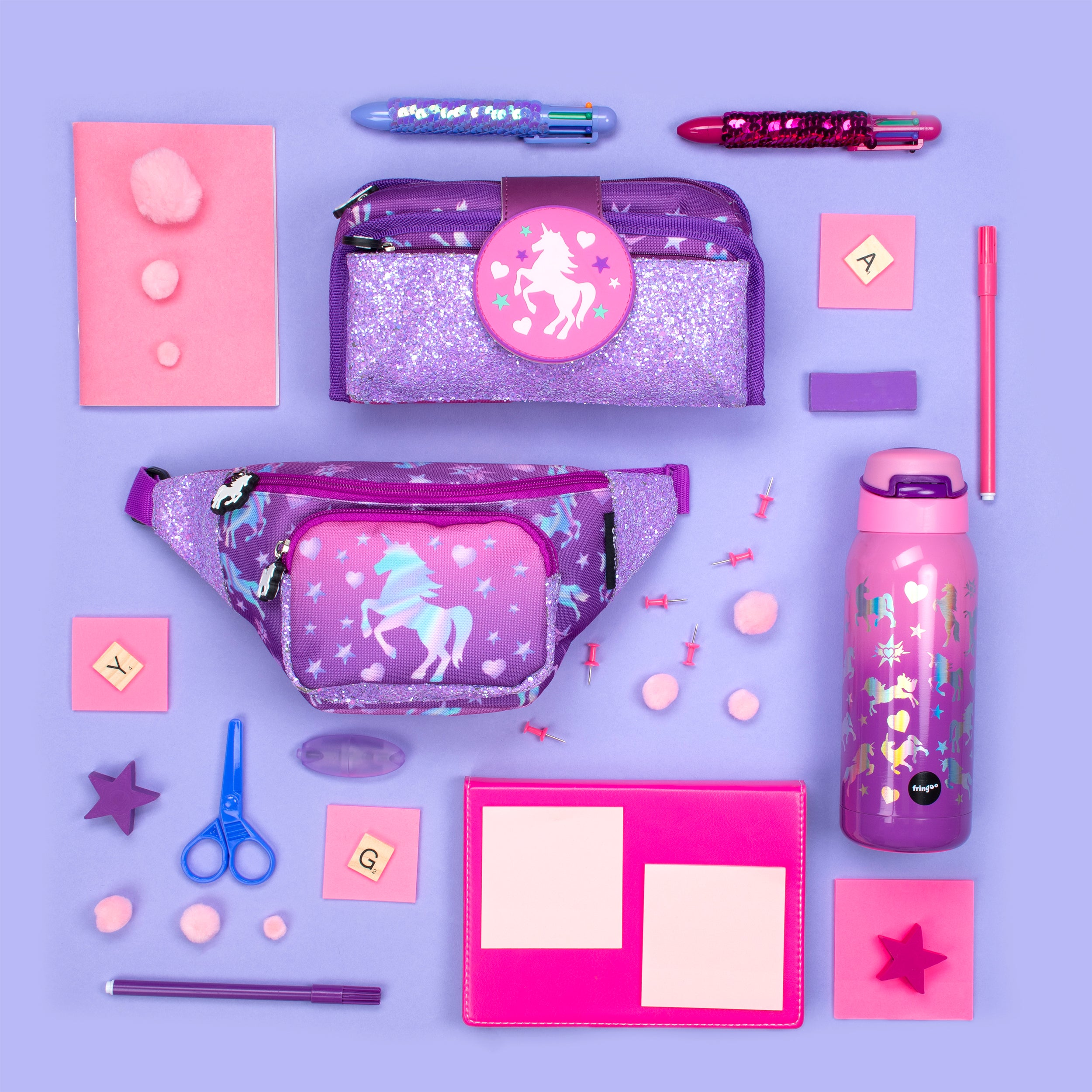 Cancelleria Per Unicorno Cancelleria Aesthetic, Astuccio Kawaii Unicorno, Astuccio Grande - Foto 9