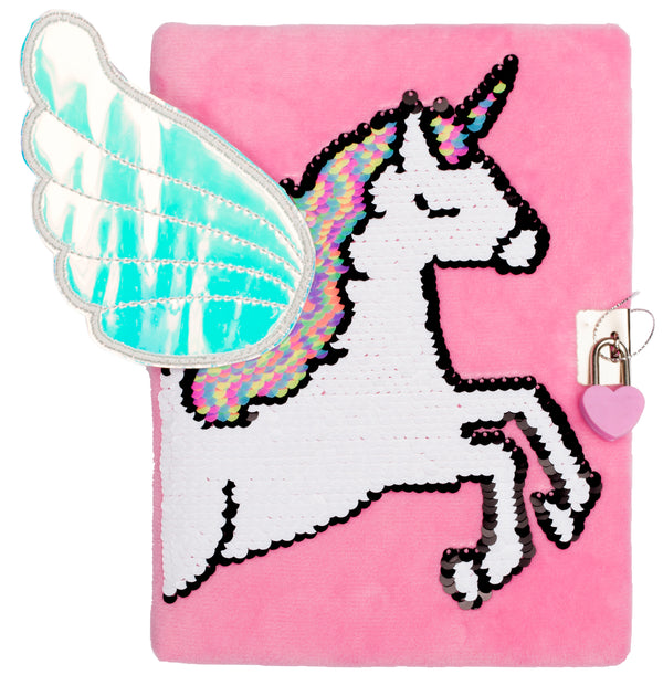 3D Secret Diary - Pink Unicorn Wings – Fringoo